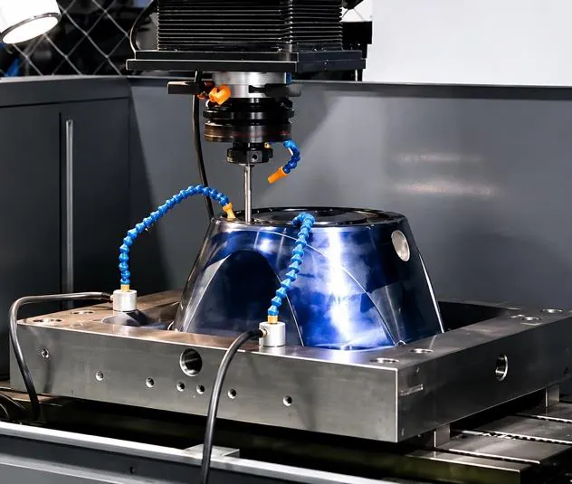 In-house mold and tooling workshop with CNC and EDM equipment